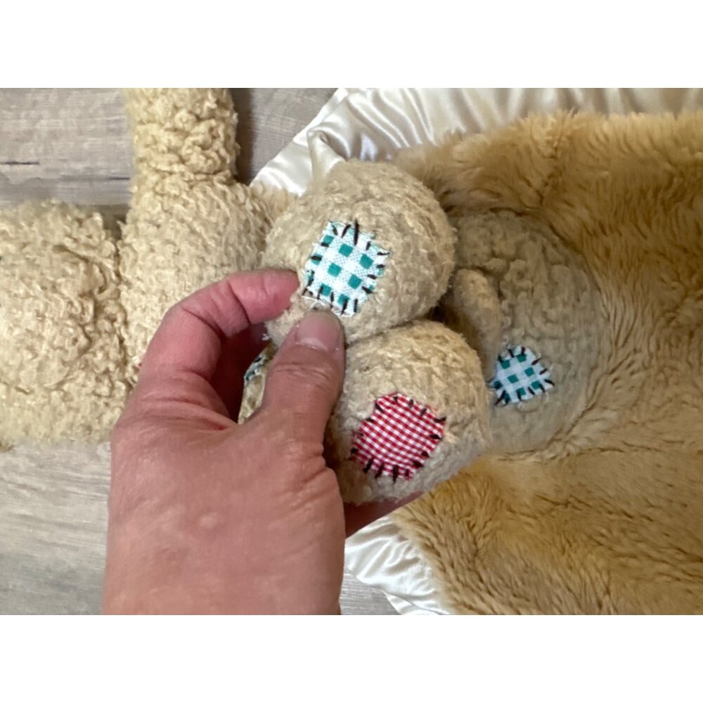 My Banky Billy LOVED Brown Teddy Bear Security Blanket Lovey Plush Playmat - Picture 4 of 5